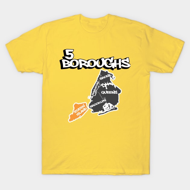 5 Boroughs T-Shirt by Gamers Gear